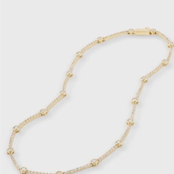 MELINDA MARIA She's an Icon gold station necklace, NWT - Picture 3 of 3